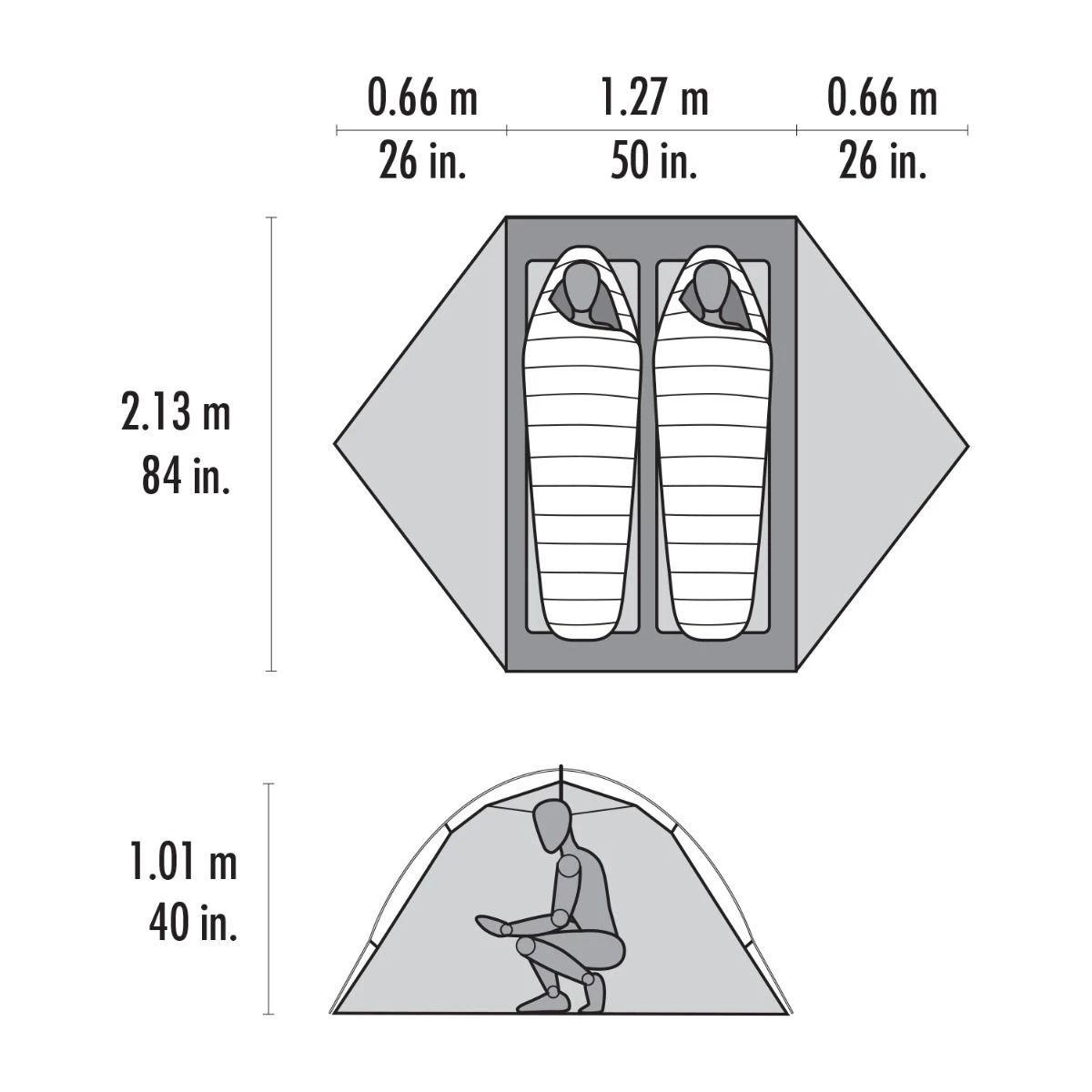 MSR Hubba Hubba 2 Person Backpacking Tent V9 - Image 3