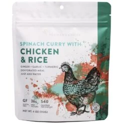 Heather's Choice Spinach Curry With Chicken & Rice