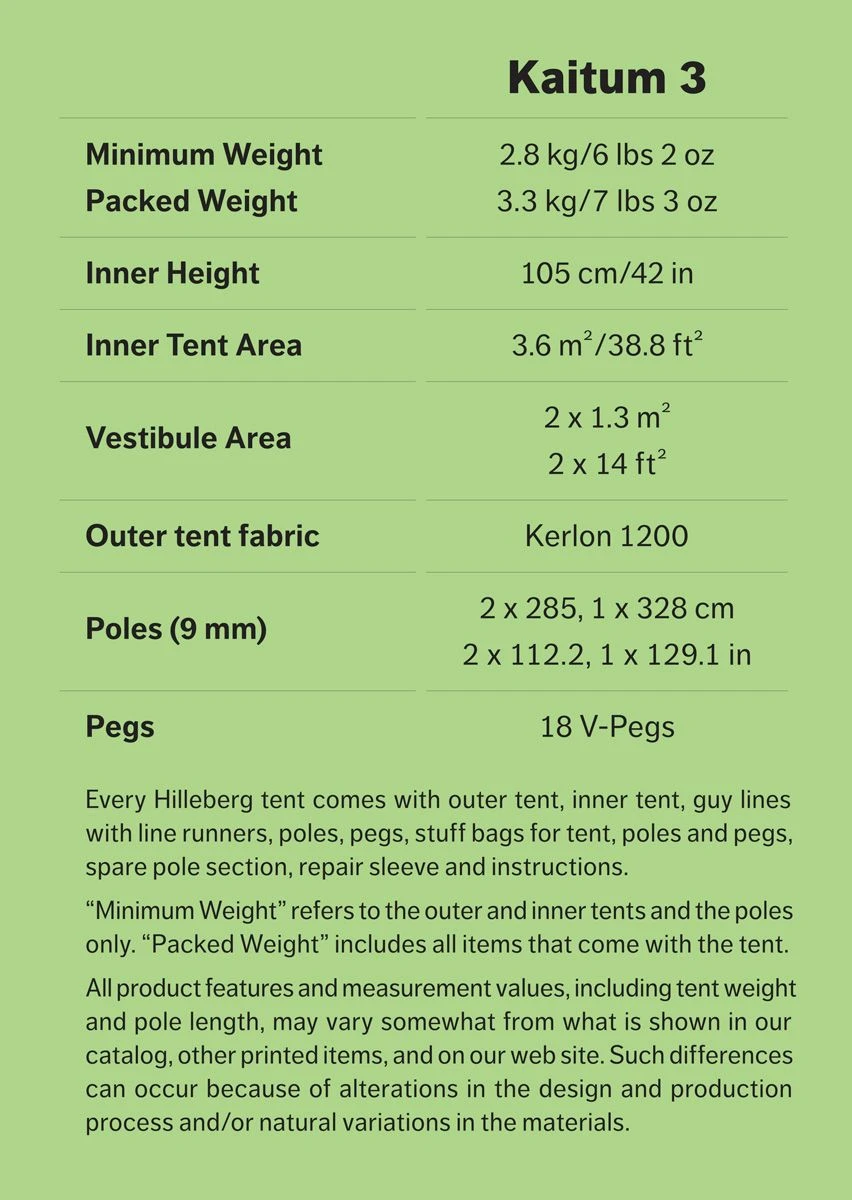 Hilleberg Kaitum 3 Person Tent - Image 3